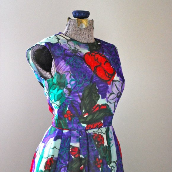 Colourful floral print dress - Picture 6 of 12